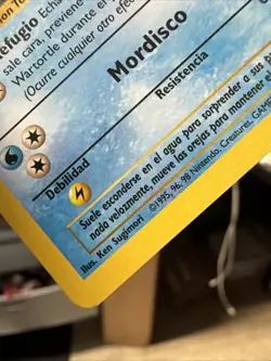 Wartortle Base Set 1st Edition 42/102 Uncommon Pokemon TCG Spanish Card - Image 5