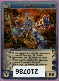 (210786) IPARU 35/35/35/15/50 (3 Max Stats) Ultra Rare Foil Chaotic Card - Image 1