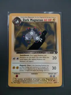 Dark Magneton 28/82 Rare Team Rocket Pokemon Card - Image 1