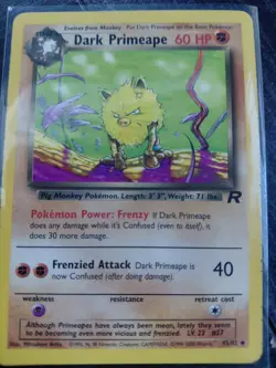 Dark Primeape 43/82 Team Rocket Pokemon Card (Uncommon) NM - Image 1