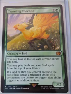 Traveling Chocobo Final Fantasy Regular 210 MTG - Image 1