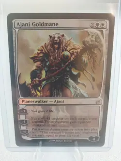 MTG Magic the Gathering Ajani Goldmane (foil) Lorwyn (#1) LP - Image 1