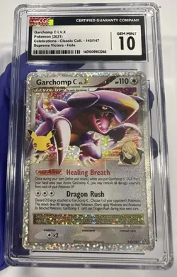 Garchomp C LV.X 145/147 Supreme Victors Holo 2021 Pokemon Celebrations CGC 💎 10 - Image 3