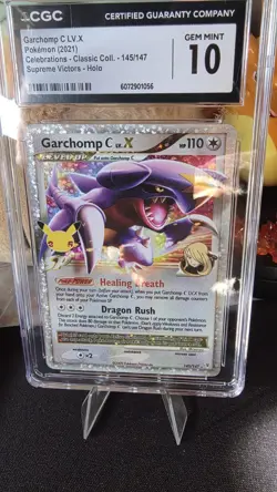 GARCHOMP C LV.X Celebrations Supreme Victors Holo #145 CGC 10 Pokemon! - Image 1