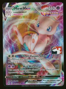 Pokemon Card Mew VMAX 114/264 Prize Pack Promo Series Fusion Strike FA NM 2020 - Image 1