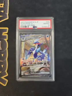 Pokemon-Quaquaval EX-SV1a Triple Beat- 2023-PSA 10-GEM-MT JPN - Image 1