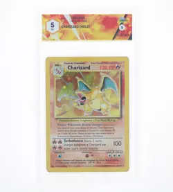 Pokemon- Charizard (Holo) - 004 - Set Base 1999 - GRAAD 5 - EX ITA - Image 1