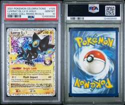 2021 POKEMON CELEBRATIONS LUXRAY GL LV.X-HOLO CLASSIC COLL-RISING RIVALS PSA 10 - Image 3