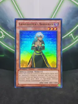 Yugioh Gravekeeper's Nobleman LVAL-EN031 Ultra Rare 1st Edition NM - Image 1
