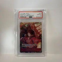 2023 One Piece OP05 Monkey D. Luffy 1st Anniversary ST01-012 PSA 10 English - Image 1
