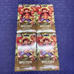 One Piece PRB-01 The Best Premium Sleeved Booster Packs Sealed *Lot of 4* - Image 1