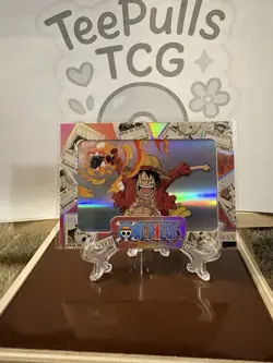 Cybercel One Piece S1 Super Rare Luffy UNSCANNED UNREDEEMED. ONP-01-22 - Image 1