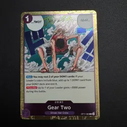 2x Gear Two Straw Hat Crew- a Fist of Divine Speed Luffy OP11-080 One Piece TCG - Image 1