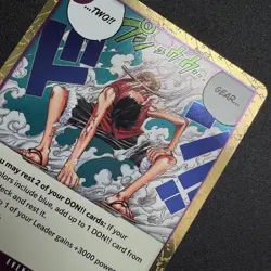 2x Gear Two Straw Hat Crew- a Fist of Divine Speed Luffy OP11-080 One Piece TCG - Image 3
