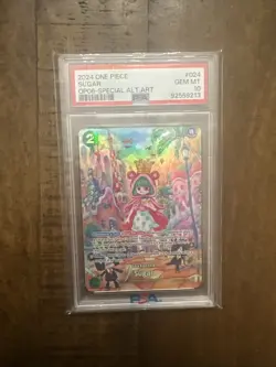 One Piece Sugar OP04-024 [SP Par] Parallel SR OP06 Wings of Captain Psa 10 - Image 1