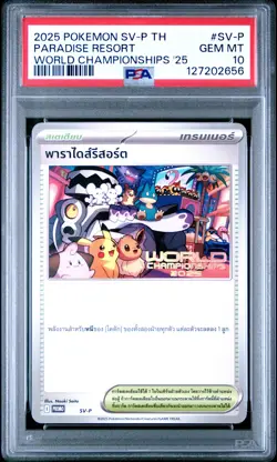 2025 POKEMON THAI SV-P PROMO WORLD CHAMPIONSHIPS 2025 PARADISE RESORT PSA 10 - Image 1