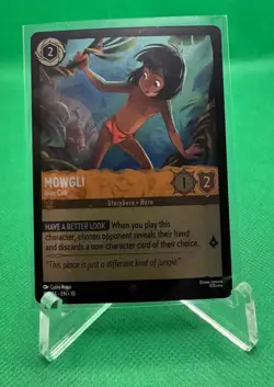 Mowgli - Man Cub 19/204 Cold Foil Super Rare Whispers In The Well Disney Lorcana - Image 1