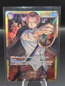 OP01-120 Shanks SEC - One Piece TCG English Card Secret Rare Romance Dawn N/M - Image 1