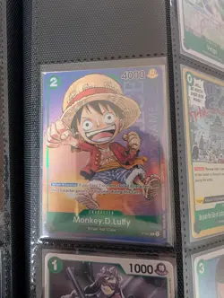 Monkey D. Luffy P-037 PR RARE Gen Con Foil 2023 One Piece Card Game English - Image 1