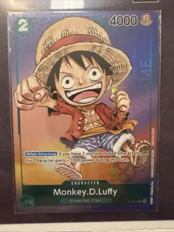 Monkey D. Luffy P-037 PR RARE Gen Con Foil 2023 One Piece Card Game English - Image 2