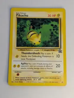 Pokemon TCG Card Black Star Promo Pikachu #27 Vintage WOTC 200 DM - Image 1