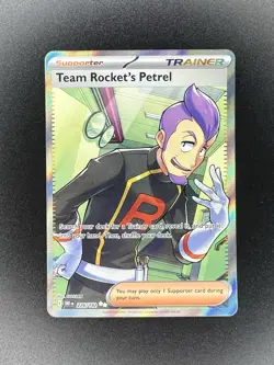 Team Rocket's Petrel 226/182 Sv10: Destined Rivals Holo Pokemon Card English - Image 1