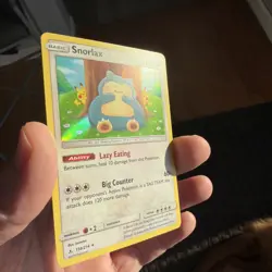 Pokemon Snorlax 158/214 Sm-Unbroken Bonds Holo Rare 150HP English Basic Card - Image 3