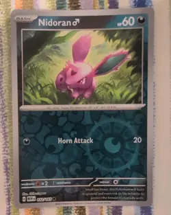 Nidoran Male Scarlet & Violet 151 Pokemon Card 032/165 - Image 1
