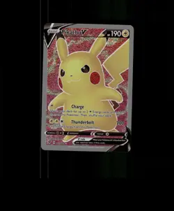 FAN-ART READ DESCRIPTION BELOW Sparkling HOLO Pikachu Card Pokemon Card p2 - Image 1