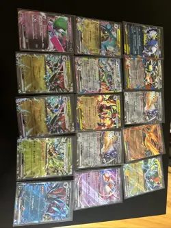 Pokemon Card Lot, 36 EX, V, And Full Arts - Image 3