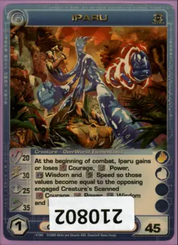 (210802) IPARU 20/30/25/35/45 (1 Max Stats) Ultra Rare Foil Chaotic Card - Image 1