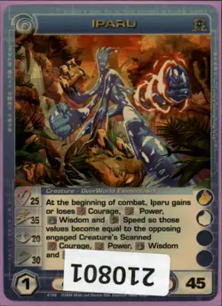(210801) IPARU 25/35/20/30/45 (1 Max Stats) Ultra Rare Foil Chaotic Card - Image 1