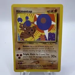 Hitmontop 22/75 Neo Discovery Rare Pokemon Card MP - Image 1