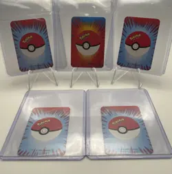 1999 Bicycle Pokemon Mini Playing Cards Red Deck Lot of 5 cards - Image 2