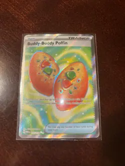 Buddy Buddy Poffin 167/132 Mega Evolution Secret Rare Pokemon Card - Image 2