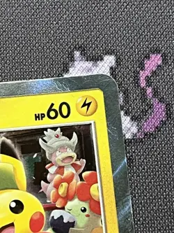 Tea Party Pikachu Promo Card 325/SM-P Pokemon 2019 With Crease - Image 2