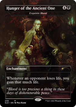 Light Play x 1 Hunger of the Ancient One - Exquisite Blood (206) - Foil Secret L - Image 1