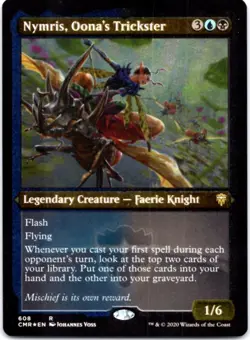 Nymris, Oona's Trickster (Foil Etched) (Foil) Commander Legends, 608 NM - Image 1