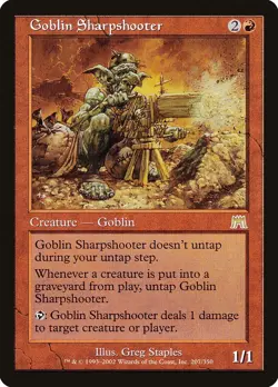 Goblin Sharpshooter 1x FOIL ONS MTG Onslaught Rare Vintage MINT red - Image 1