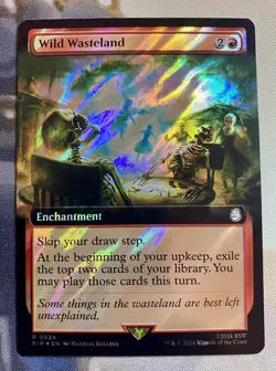 Wild Wasteland Extended Art Surge Foil - PIP 0924 - NM - MTG Magic - Image 1