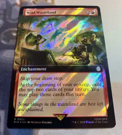 Wild Wasteland Extended Art Surge Foil - PIP 0924 - NM - MTG Magic - Image 2