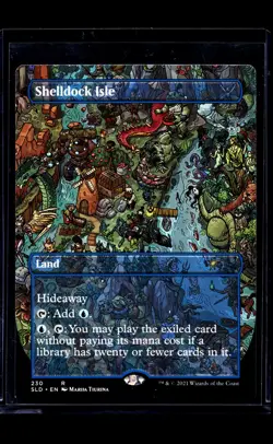 2021 MTG Magic The Gathering SLD Secret Lair Drop Borderless #230 Shelldock Isle - Image 1