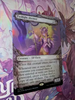 MTG Twilight Diviner (Showcase) Lorwyn Eclipsed Foil Magic The Gathering NM - Image 2