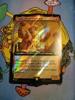 Gloin, Dwarf Emissary Extended Art Surge Foil - LTR 0771 - NM - MTG Magic - Image 3