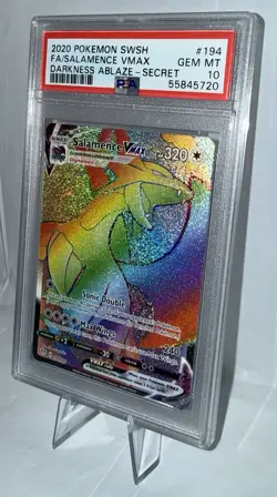 2020 Pokemon SWSH FA/Salamence VMAX #194 - PSA 10 GEM MINT - Image 3