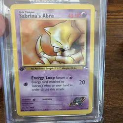 2000 Pokemon Gym Heroes Sabrina’s Abra #91/132 - CGC 9 Mint Vintage 1st EDITION - Image 2