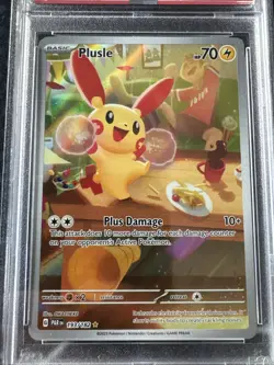 2023 POKEMON PAR EN-PARADOX RIFT ILLUSTRATION RARE #193 PLUSLE PSA 10 - Image 3