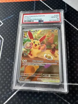 2023 POKEMON PAR EN-PARADOX RIFT ILLUSTRATION RARE #193 PLUSLE PSA 10 - Image 5
