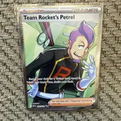 Pokemon Team Rocket’s Petrel Full Art 226/182 Destined Rivals - Image 4