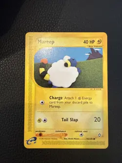 2002 E-Series POKEMON- MAREEP 93/147 -AQUAPOLIS - Common -Nonholo- LP - Image 1